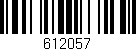Código de barras (EAN, GTIN, SKU, ISBN): '612057'