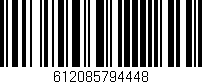 Código de barras (EAN, GTIN, SKU, ISBN): '612085794448'