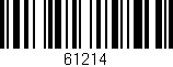 Código de barras (EAN, GTIN, SKU, ISBN): '61214'