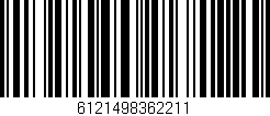 Código de barras (EAN, GTIN, SKU, ISBN): '6121498362211'