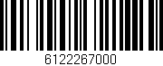 Código de barras (EAN, GTIN, SKU, ISBN): '6122267000'