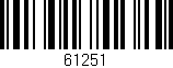 Código de barras (EAN, GTIN, SKU, ISBN): '61251'