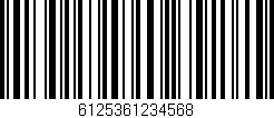 Código de barras (EAN, GTIN, SKU, ISBN): '6125361234568'