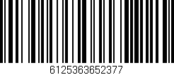 Código de barras (EAN, GTIN, SKU, ISBN): '6125363652377'