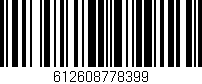 Código de barras (EAN, GTIN, SKU, ISBN): '612608778399'