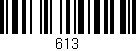 Código de barras (EAN, GTIN, SKU, ISBN): '613'