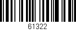 Código de barras (EAN, GTIN, SKU, ISBN): '61322'