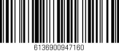 Código de barras (EAN, GTIN, SKU, ISBN): '6136900947160'
