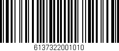 Código de barras (EAN, GTIN, SKU, ISBN): '6137322001010'