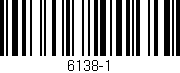 Código de barras (EAN, GTIN, SKU, ISBN): '6138-1'