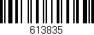 Código de barras (EAN, GTIN, SKU, ISBN): '613835'