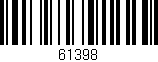 Código de barras (EAN, GTIN, SKU, ISBN): '61398'