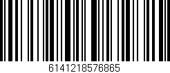 Código de barras (EAN, GTIN, SKU, ISBN): '6141218576865'
