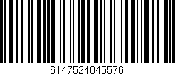 Código de barras (EAN, GTIN, SKU, ISBN): '6147524045576'