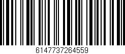 Código de barras (EAN, GTIN, SKU, ISBN): '6147737264559'