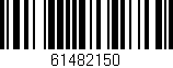 Código de barras (EAN, GTIN, SKU, ISBN): '61482150'