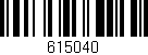 Código de barras (EAN, GTIN, SKU, ISBN): '615040'