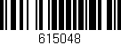 Código de barras (EAN, GTIN, SKU, ISBN): '615048'