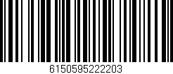 Código de barras (EAN, GTIN, SKU, ISBN): '6150595222203'