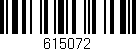 Código de barras (EAN, GTIN, SKU, ISBN): '615072'