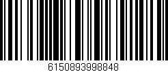 Código de barras (EAN, GTIN, SKU, ISBN): '6150893998848'