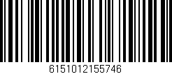 Código de barras (EAN, GTIN, SKU, ISBN): '6151012155746'
