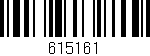 Código de barras (EAN, GTIN, SKU, ISBN): '615161'