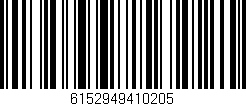 Código de barras (EAN, GTIN, SKU, ISBN): '6152949410205'