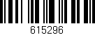 Código de barras (EAN, GTIN, SKU, ISBN): '615296'