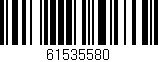 Código de barras (EAN, GTIN, SKU, ISBN): '61535580'