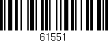 Código de barras (EAN, GTIN, SKU, ISBN): '61551'