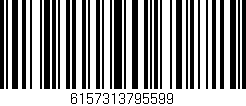 Código de barras (EAN, GTIN, SKU, ISBN): '6157313795599'