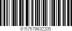 Código de barras (EAN, GTIN, SKU, ISBN): '6157579832205'