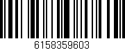 Código de barras (EAN, GTIN, SKU, ISBN): '6158359603'