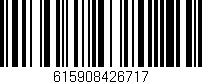Código de barras (EAN, GTIN, SKU, ISBN): '615908426717'