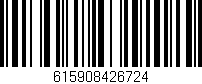Código de barras (EAN, GTIN, SKU, ISBN): '615908426724'