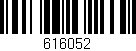 Código de barras (EAN, GTIN, SKU, ISBN): '616052'
