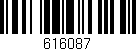 Código de barras (EAN, GTIN, SKU, ISBN): '616087'