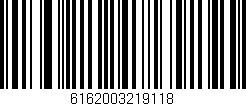 Código de barras (EAN, GTIN, SKU, ISBN): '6162003219118'
