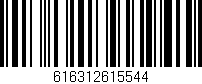 Código de barras (EAN, GTIN, SKU, ISBN): '616312615544'