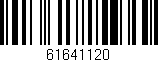 Código de barras (EAN, GTIN, SKU, ISBN): '61641120'