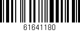 Código de barras (EAN, GTIN, SKU, ISBN): '61641180'