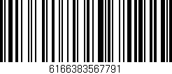 Código de barras (EAN, GTIN, SKU, ISBN): '6166383567791'