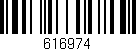 Código de barras (EAN, GTIN, SKU, ISBN): '616974'