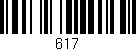 Código de barras (EAN, GTIN, SKU, ISBN): '617'