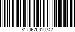Código de barras (EAN, GTIN, SKU, ISBN): '6173670819747'