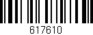 Código de barras (EAN, GTIN, SKU, ISBN): '617610'