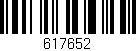 Código de barras (EAN, GTIN, SKU, ISBN): '617652'