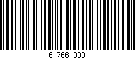 Código de barras (EAN, GTIN, SKU, ISBN): '61766/080'