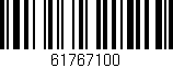 Código de barras (EAN, GTIN, SKU, ISBN): '61767100'